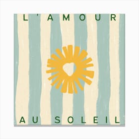 L'amour Au Soleil Canvas Print