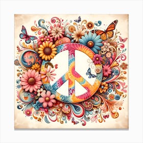 Peace Sign Canvas Print