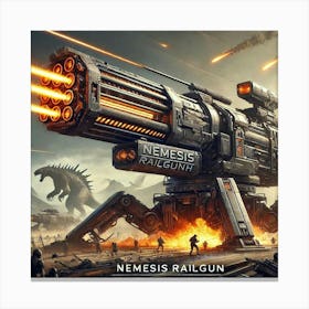 Nemesis Railguns Iron Commonwealth Canvas Print