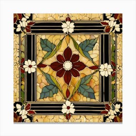 Stained Glass Mosaic Canvas Print