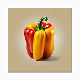 Red And Yellow Pepper 2 Canvas Print