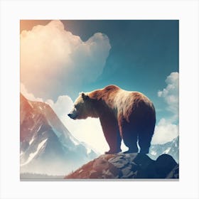 Mountain Bear Canvas Print