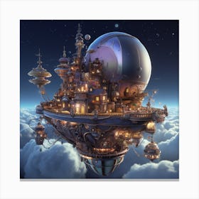 City In The Sky 3 Canvas Print