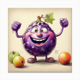 Purple Grape Canvas Print