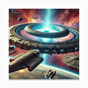 Singularity Storm Engine Deployment Canvas Print