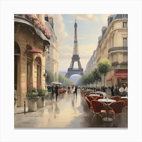 Paris Cafe.1 Canvas Print