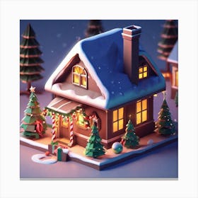 Christmas House 102 Canvas Print