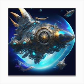 Spaceship 3 Canvas Print