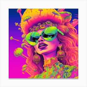 Psychedelic Girl 1 Canvas Print