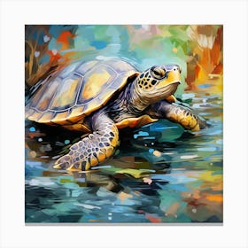 Turtle Painting 5 Canvas Print
