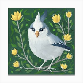 Bird On A Branch Canvas Print