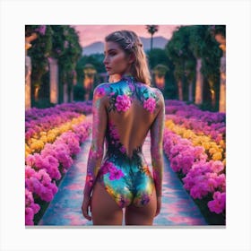 Aphrodisiac body paint Canvas Print