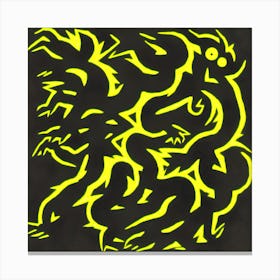 Yellow Lizard Canvas Print