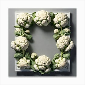 Cauliflower Wreath Canvas Print