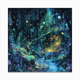 Night In The Woods 7 Canvas Print