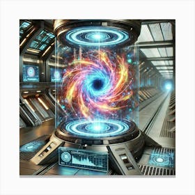 Futuristic Energy Core Canvas Print