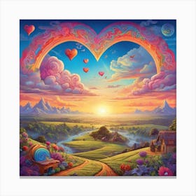 Heart Of Love 5 Canvas Print