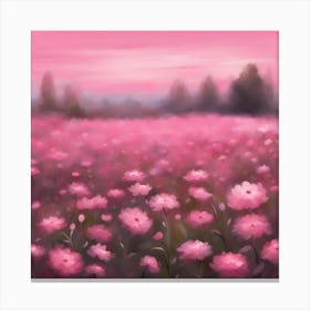 Pink Flowers Canvas Print