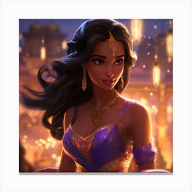 Princess Jasmine Inspired  Canvas Print