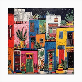 Mexican Town Canvas Print