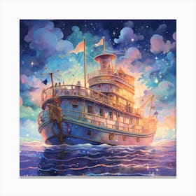 Ship In The Sky 1 Canvas Print