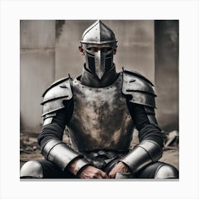 Knight In Armor Canvas Print