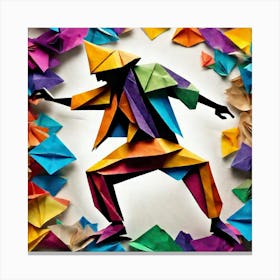 Origami Dancer 90 Canvas Print