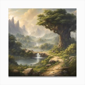 Forest Path Canvas Print