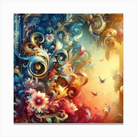 Floral Painting 3 Canvas Print