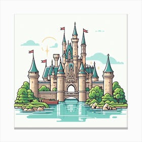 Disney Castle Canvas Print