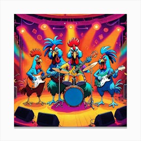 Rooster Band Canvas Print