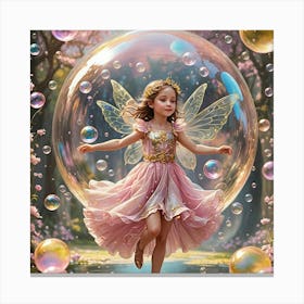 The girl in the bubble Canvas Print