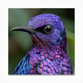 Purple Hummingbird Canvas Print