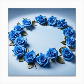 Blue Roses 18 Canvas Print