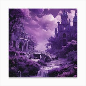 Purple Castle Canvas Print