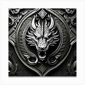 Dragon Head Canvas Print