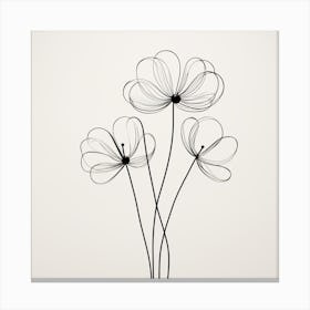 Wire Flowers 2 Canvas Print