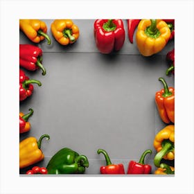 Colorful Peppers 2 Canvas Print
