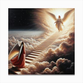 Angels On The Stairway 1 Canvas Print