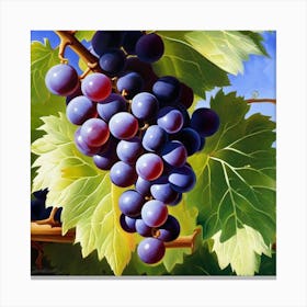 Grapes On The Vine 28 Canvas Print