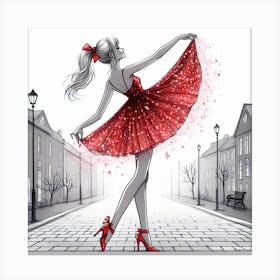 The red shoes 1 Canvas Print
