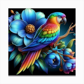 Colorful Parrot 1 Toile