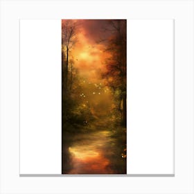 Sunset In The Forest 11 Canvas Print