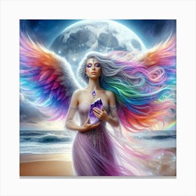 Rainbow Angel 3 Canvas Print