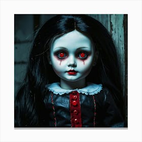 Creepy Doll Canvas Print