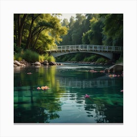 Bridge Over The River Canvas Print