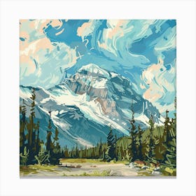 Mountain Landscape Painting 1 Canvas Print