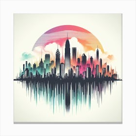 Skyline Of New York City Canvas Print