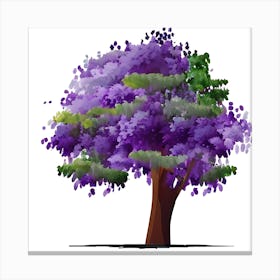Purple Tree Canvas Print