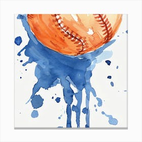 Baseball Painting Canvas Print